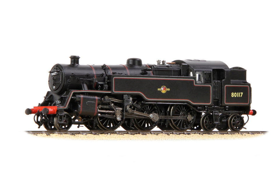 372-536A Graham Farish BR Standard 4MT Tank 80117 BR Lined Black