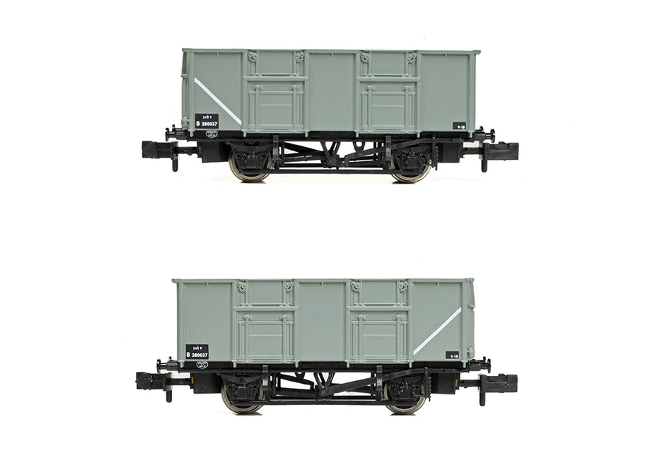 378-050 Graham Farish BR 24.5T Mineral Wagon BR Grey