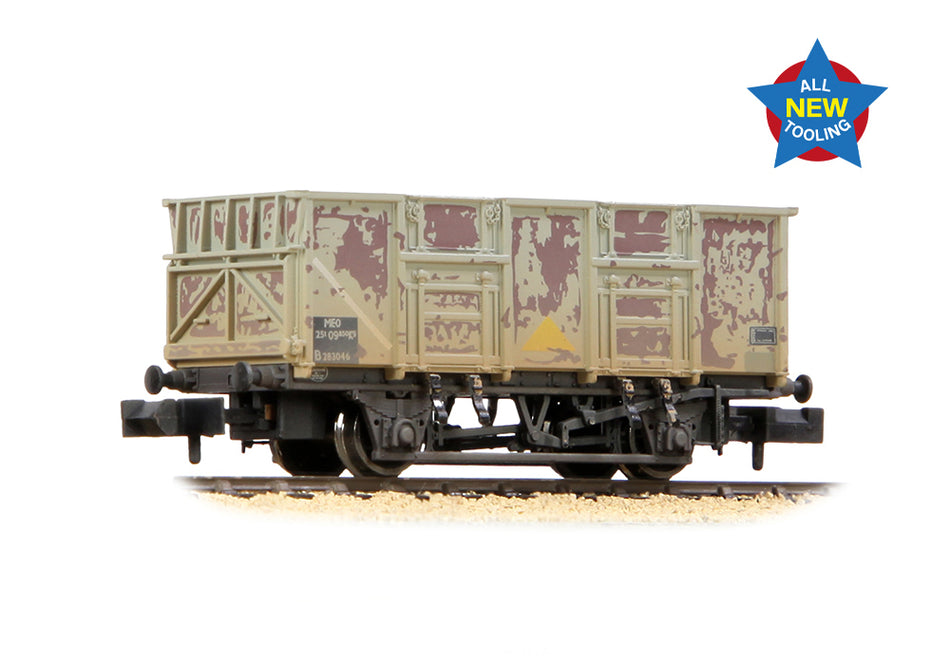 378-052A Graham Farish BR 24.5T Mineral Wagon BR Grey (TOPS) WEA