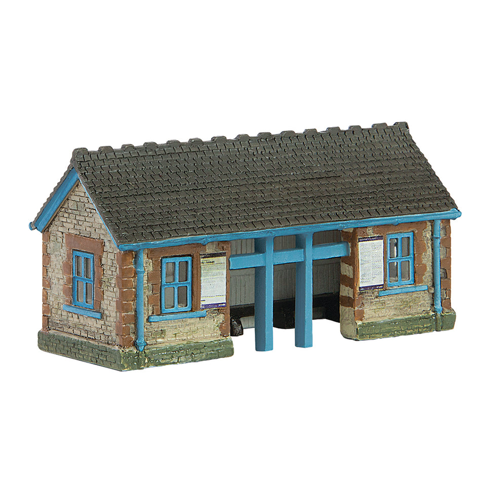 42-0096B Graham Farish Scenecraft Stone Waiting Room Blue