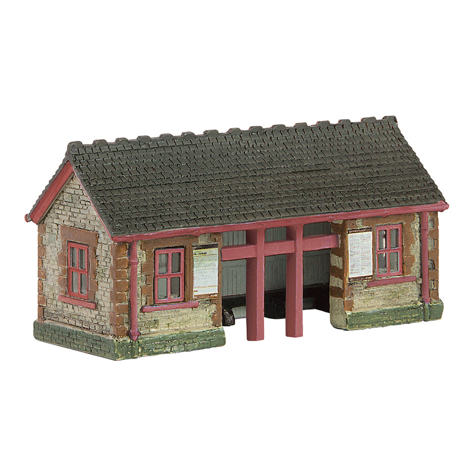 42-0096R Graham Farish Scenecraft Stone Waiting Room Red