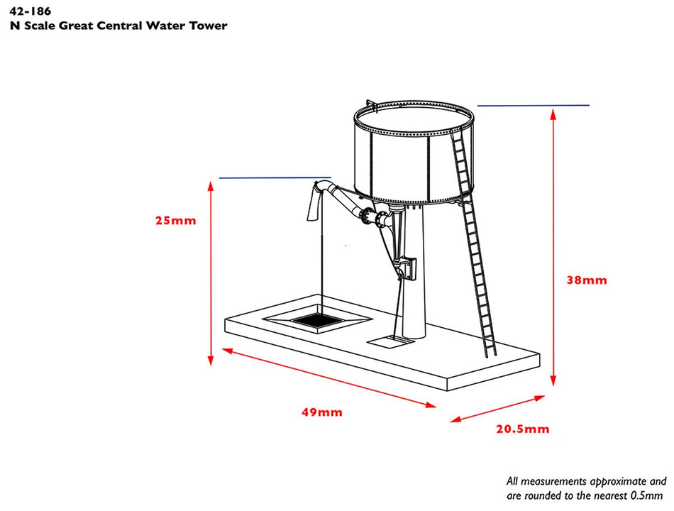 42-186 Graham Farish Scenecraft Great Central Water Tower