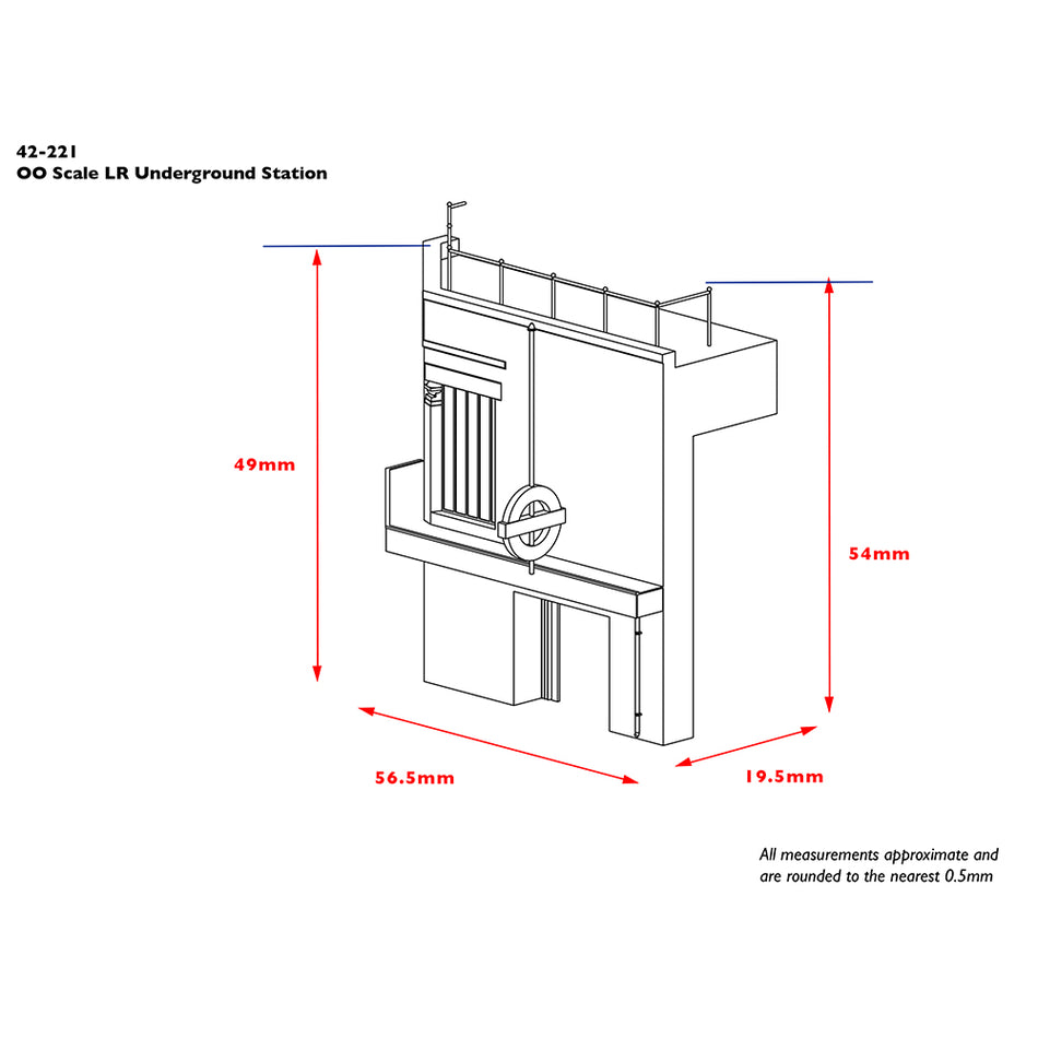 42-221 Graham Farish Scenecraft Low Relief Underground Station
