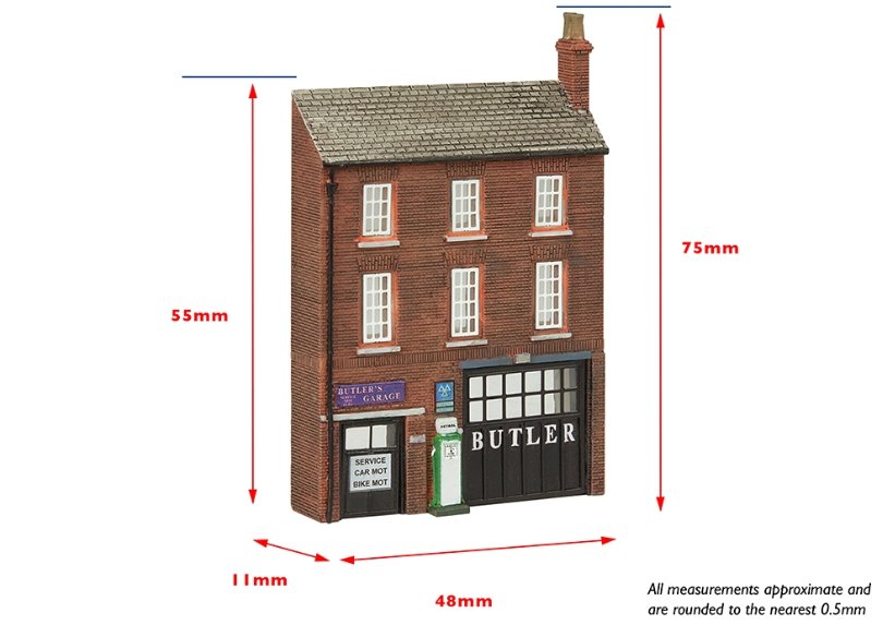 42-260 Graham Farish Scenecraft Low Relief Local Garage