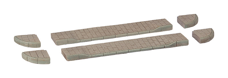 42-564 Graham Farish Scenecraft Corner Pavements Drop Kerbs