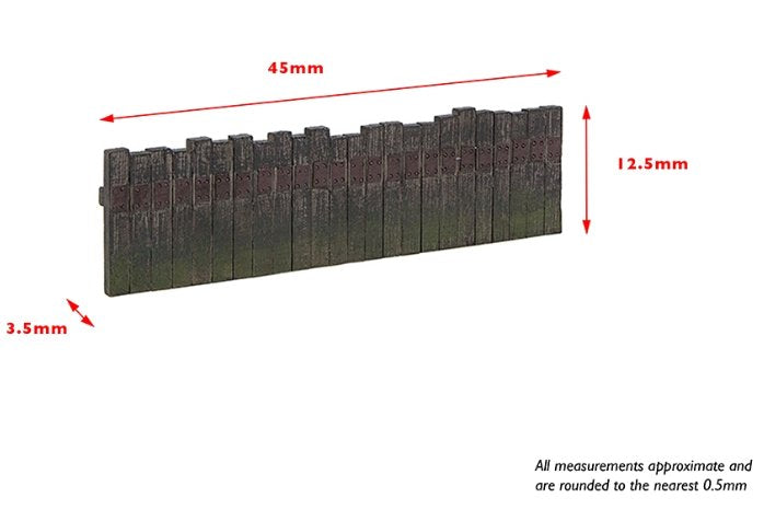 42-595 Graham Farish Scenecraft Sleeper Built Fencing (x4)