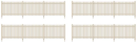 432 Ratio SR Precast Concrete Pale Fencing