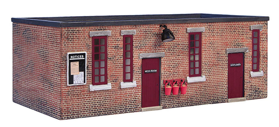 44-0054R Bachmann Scenecraft Depot Mess Room and Toilet - Red