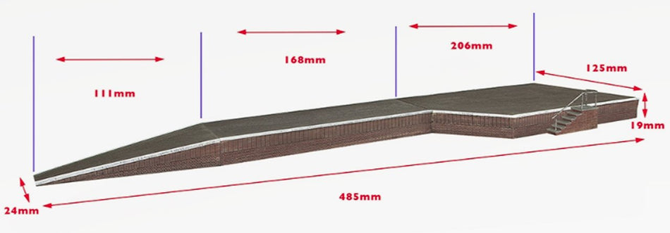 44-0126 Bachmann Scenecraft Lucston Station Platform