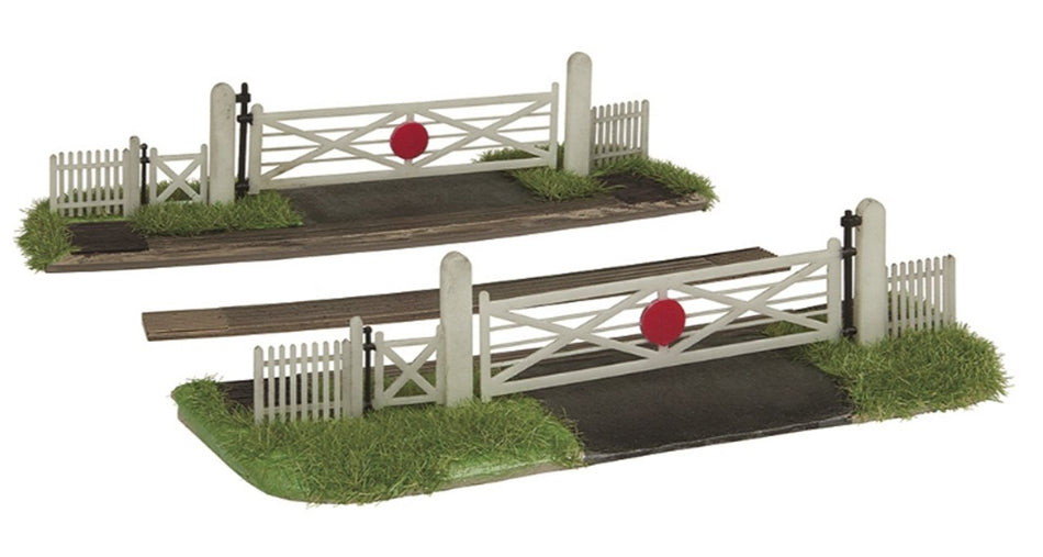 44-0135 Bachmann Scenecraft Wigmore Level Crossing Curved