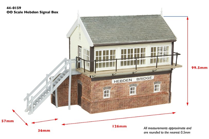 44-0159 Bachmann Scenecraft Brick and Timber Signal Box