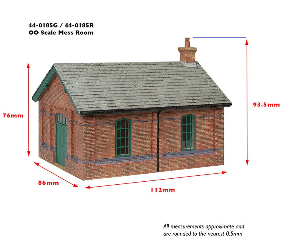 44-0185R Bachmann Scenecraft GCR Mess Room Red and Cream
