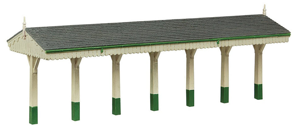 44-0188A Bachmann Scenecraft S&DJR Wooden Canopy Green and Cream