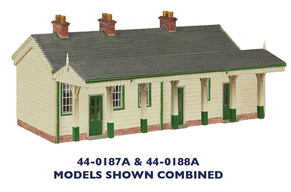 44-0188A Bachmann Scenecraft S&DJR Wooden Canopy Green and Cream