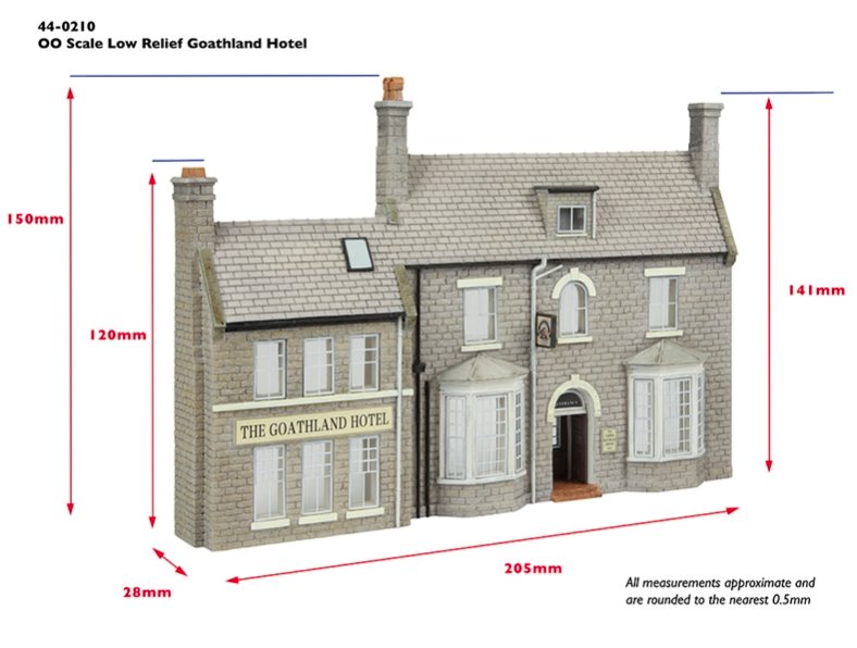 44-0210 Bachmann Scenecraft Low Relief Goathland Hotel