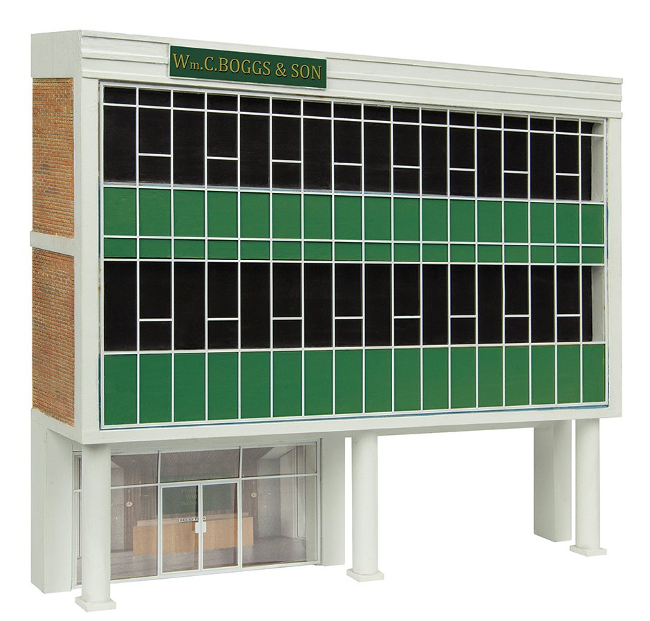 44-0212G Bachmann Scenecraft Low Relief Raised Office Green