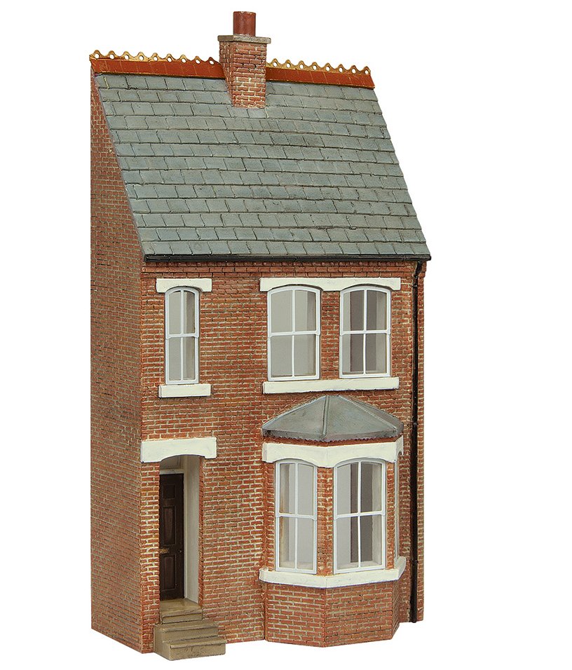 44-0214B Bachmann Scenecraft Low Relief Right Bay Terrace Black
