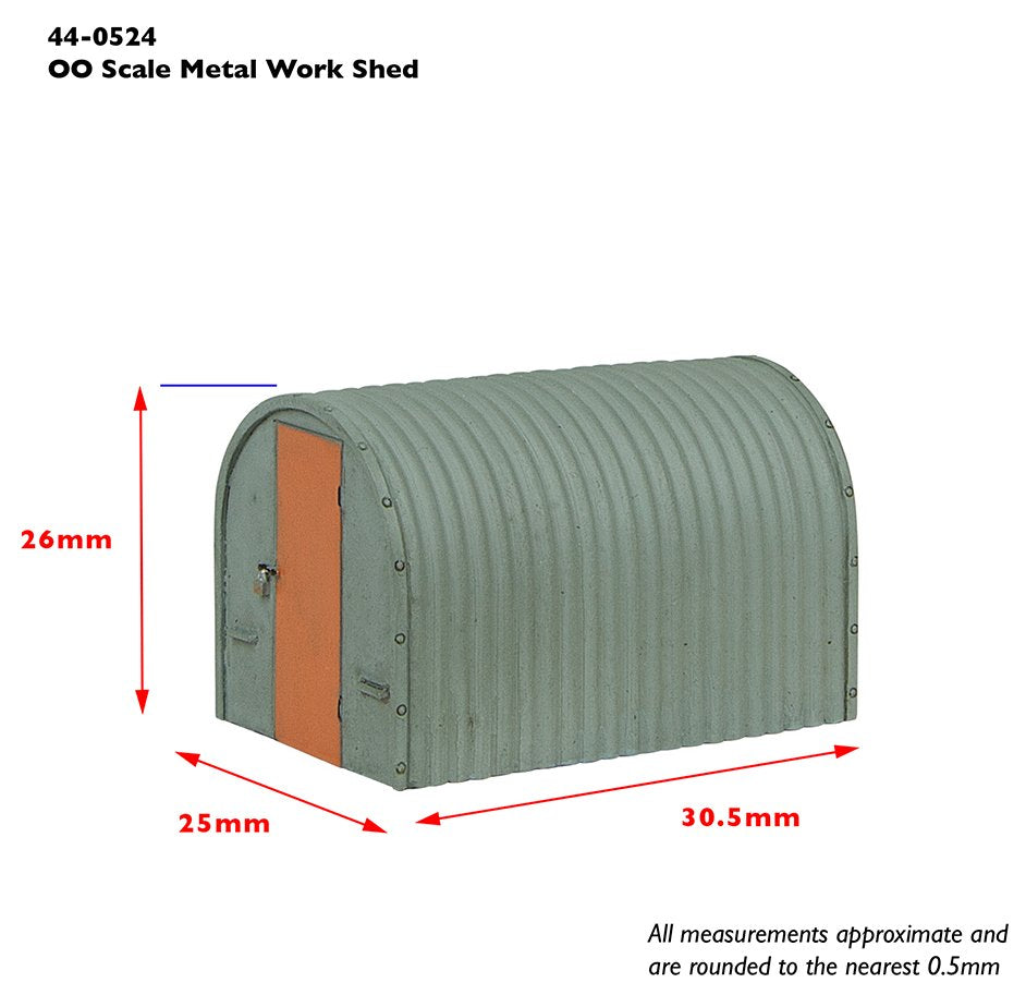 44-0524 Bachmann Scenecraft Metal Workman's Hut