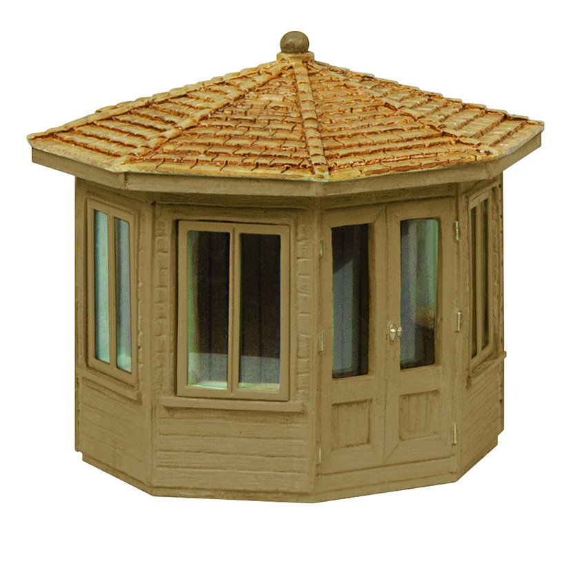 44-0536B Bachmann Scenecraft Octagonal Summer House - Brown