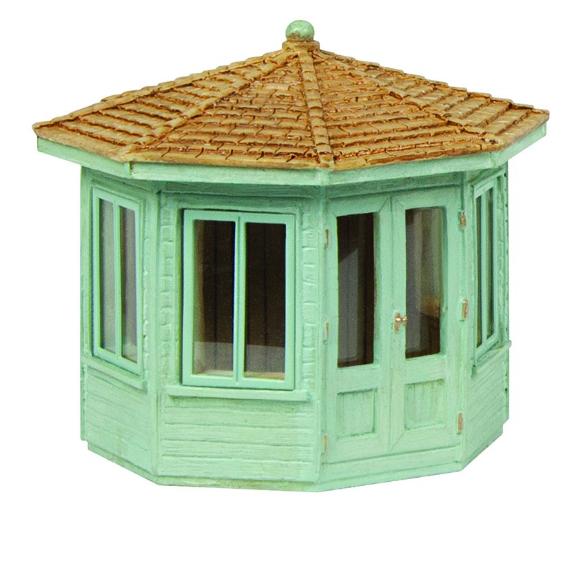 44-0536G Bachmann Scenecraft Octagonal Summer House - Green