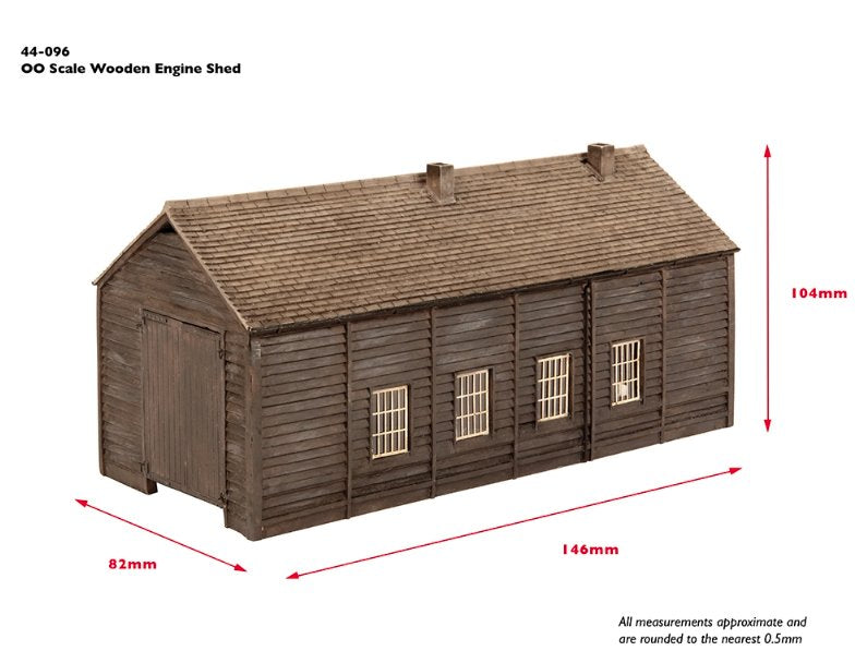 44-096 Bachmann Scenecraft Wooden Engine Shed