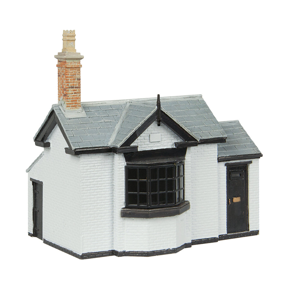 44-1023W Bachmann Scenecraft Toll Office - White & Black