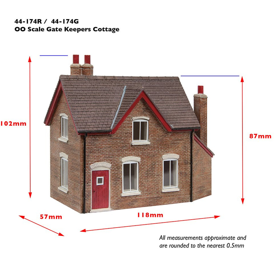 44-0174R Bachmann Scenecraft Gatekeeper's Cottage Red