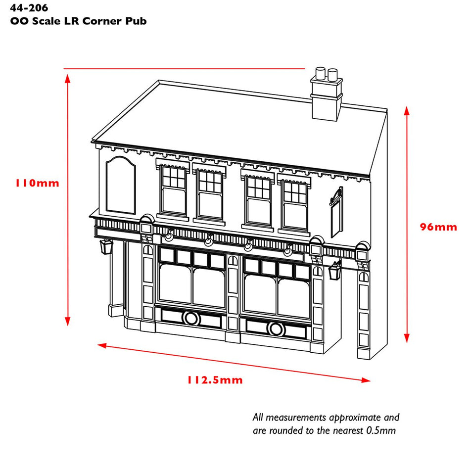 44-206 Bachmann Scenecraft Low Relief Corner Pub Railway Tavern