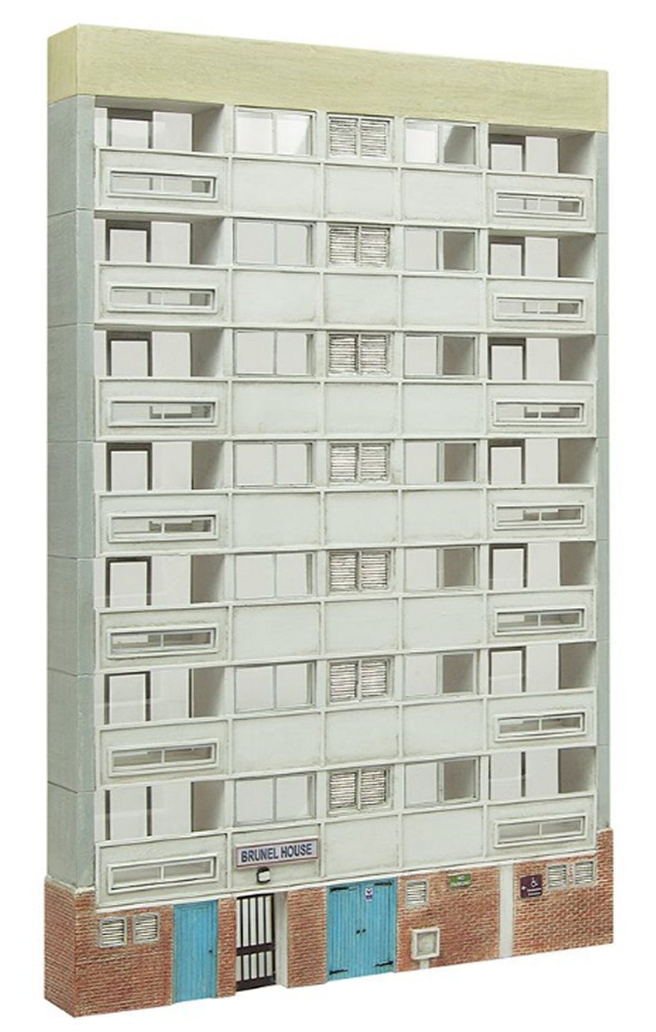 44-212B Bachmann Scenecraft Low Relief Block of Flats