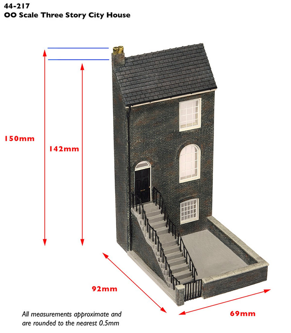 44-217 Bachmann Scenecraft LowRelief Three Storey City House