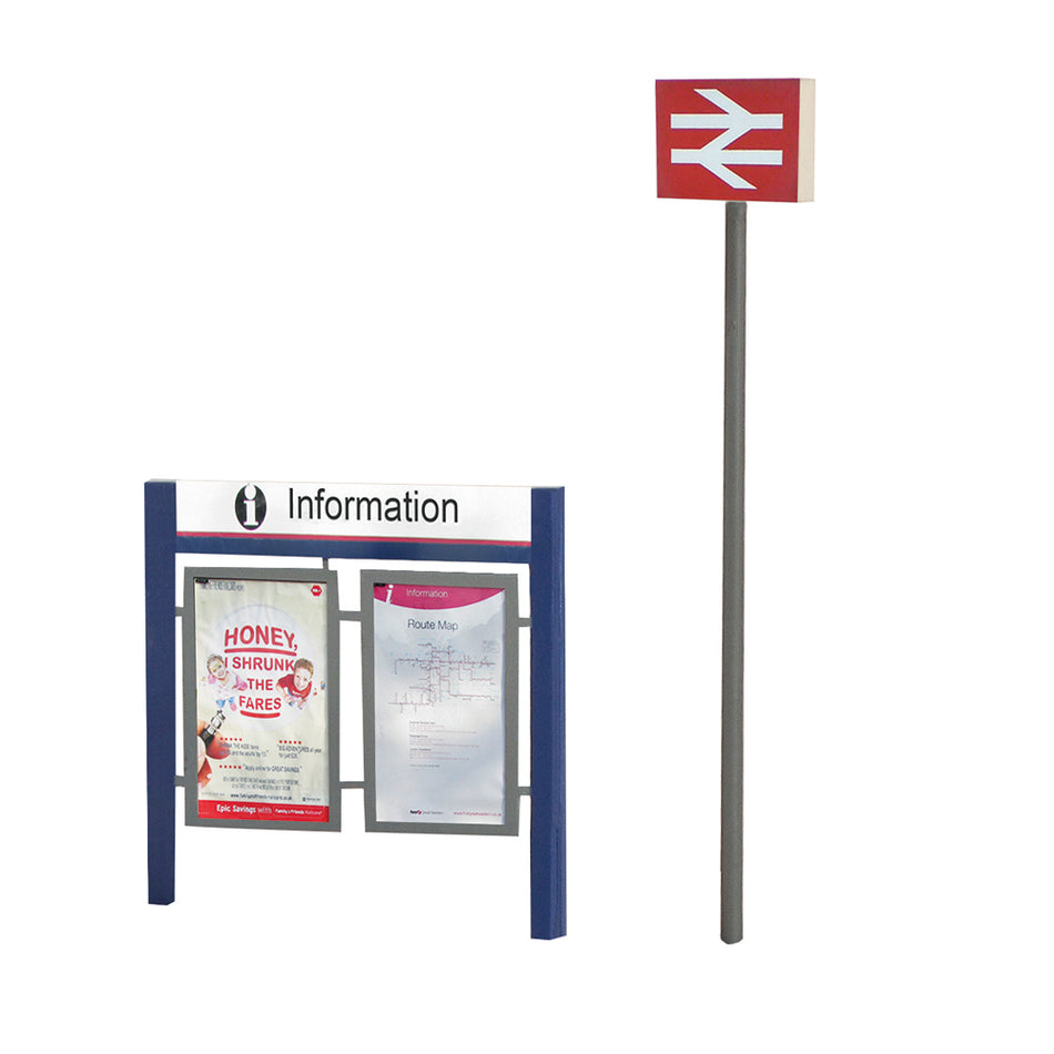 44-548 Bachmann Scenecraft Station Signage Set