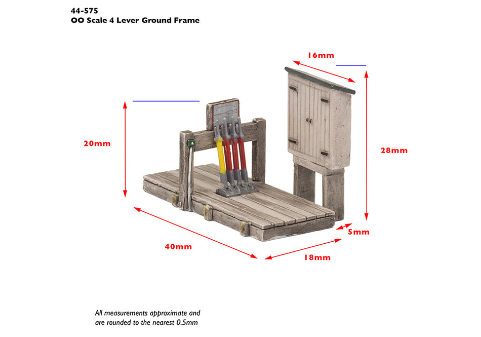 44-575 Bachmann Scenecraft 4 Lever Open Ground Frame