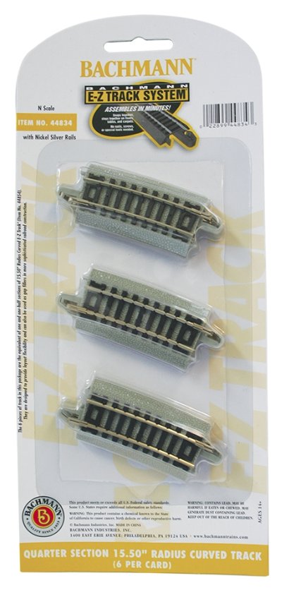 44834 Bachmann Quarter Section 15.50in. Radius Curved Track