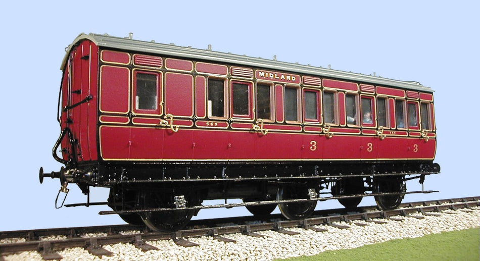 4C011 Slaters MR 6 Wheel Clayton Arc Roof Coach Brake Third Kit