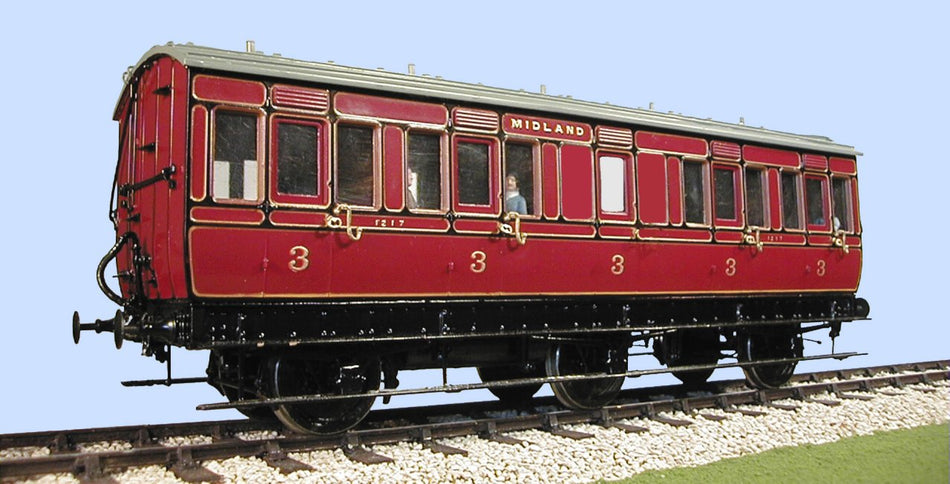 4C012 Slaters MR 6 Wheel Clayton Arc Roof Coach Lavatory 3rd Kit