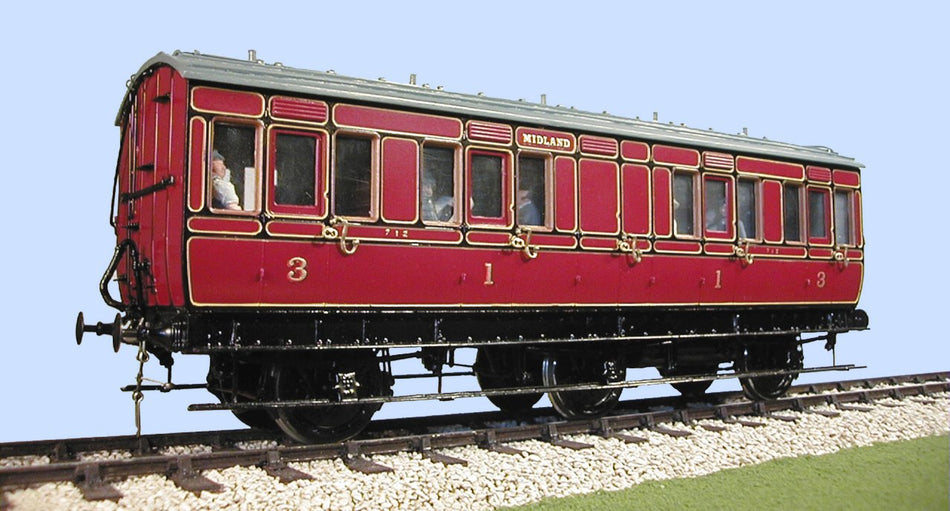 4C013 Slaters MR 6 Wheel Clayton Arc Roof Coach Compo Kit