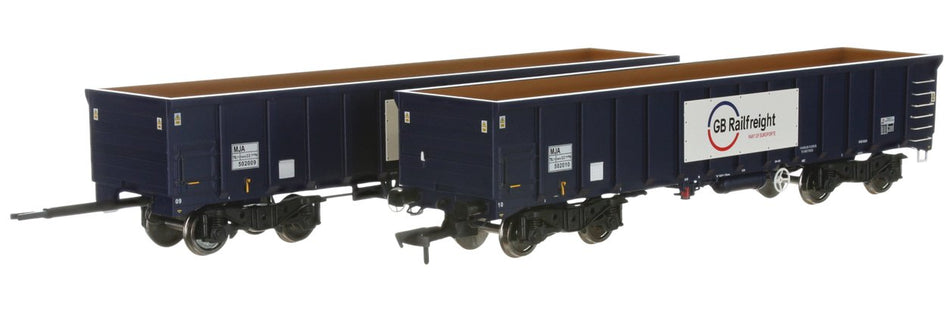 4F-025-022 Dapol MJA GBRF Bogie Box Wagon 502059 & 060