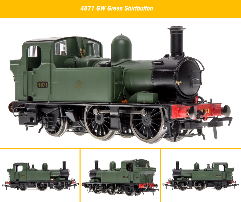 4S-006-003 Dapol 48XX Steam Loco - 4871 - GWR Green emblem