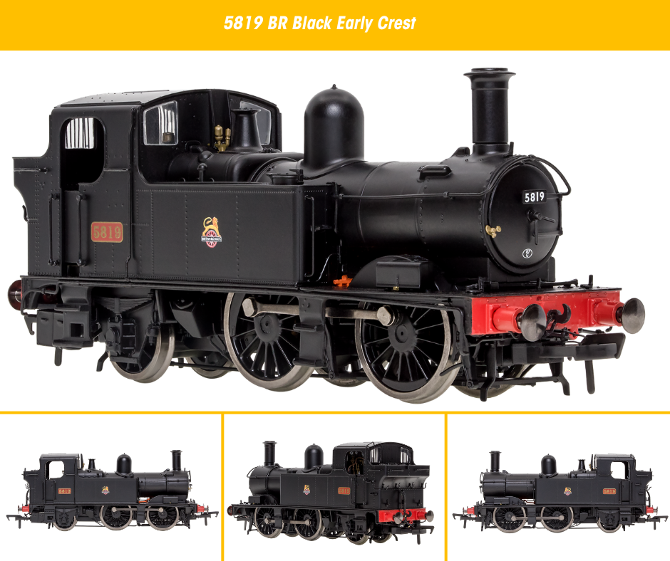 4S-006-051S Dapol 58XX Steam Loco - 5819 - BR Black