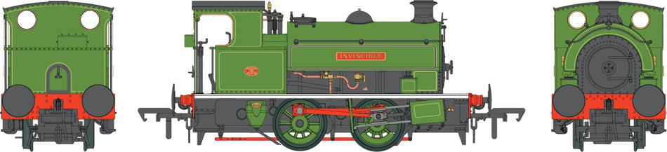 4S-024-012D Dapol HL 0-4-0 'Invincible' Lined Green
