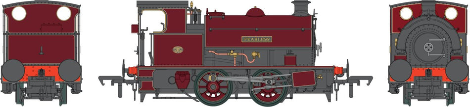 4S-024-016D Dapol HL 0-4-0 'Fearless' Maroon Lined Straw