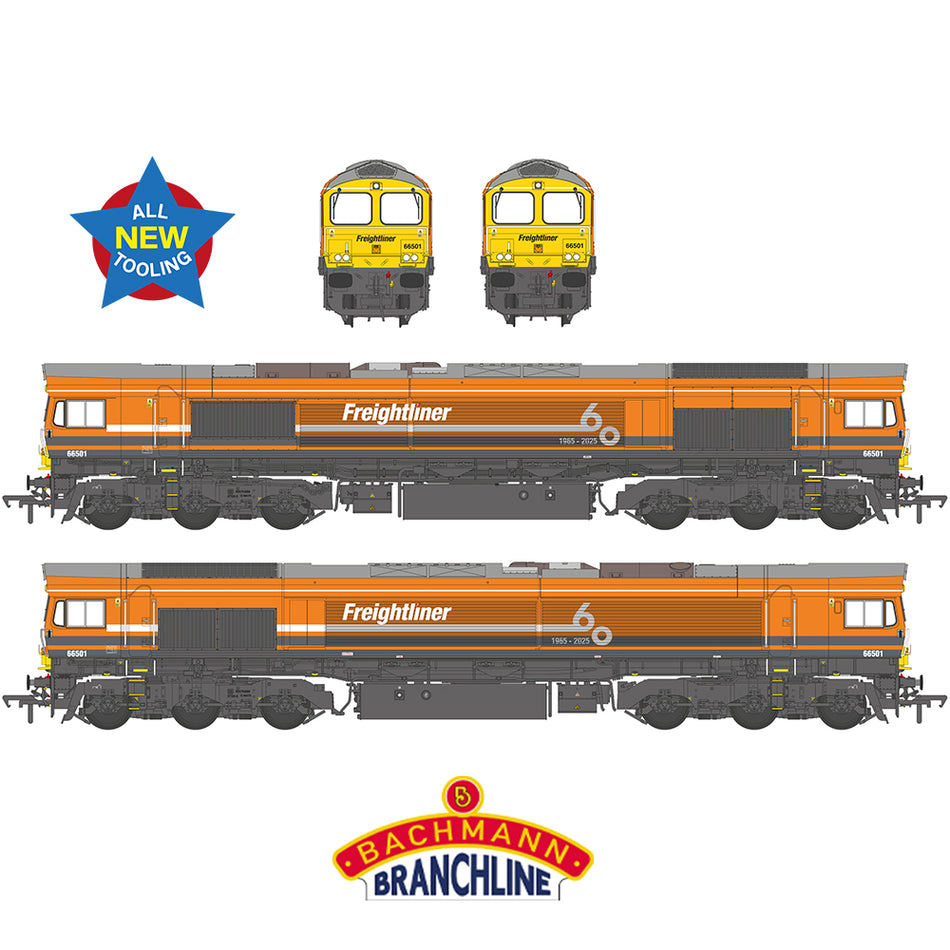 50-011 Bachmann Class 66/5 66501 Freightliner 60 1965-2025