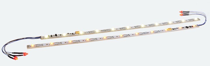 50702 ESU LED Lighting Strip with Taillight 255mm 11 LEDs Yellow