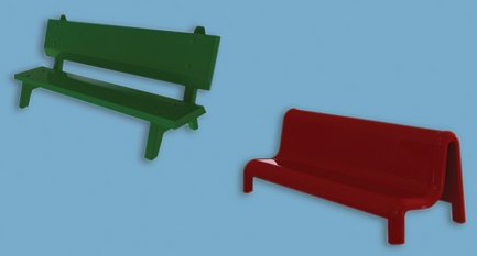 5180 model scene Platform Seats - Green
