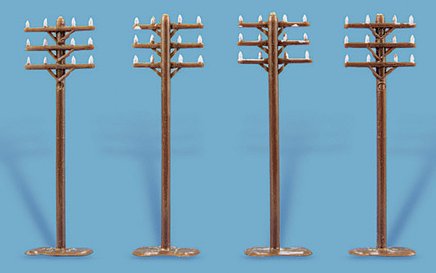 5182 model scene Telegraph Poles