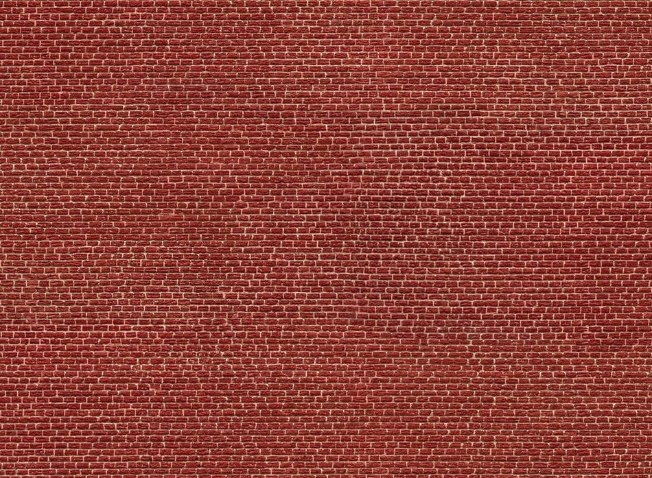 56610 Noch Red Brick 3D Cardboard Sheet 25x12.5cm