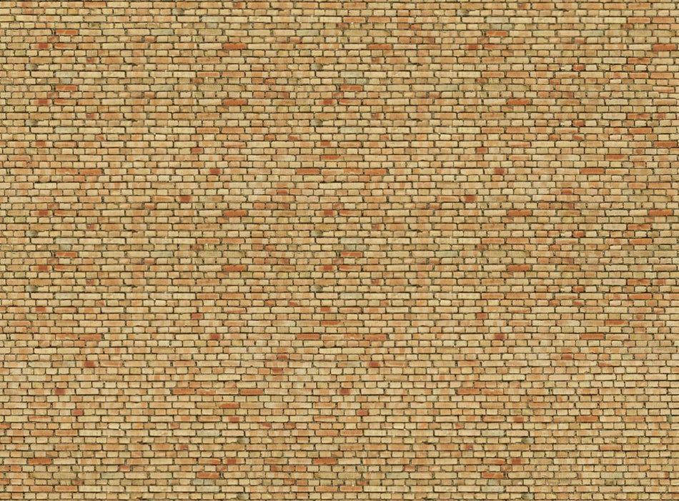 56613 Noch Yellow Brick 3D Cardboard Sheet 25x12.5cm