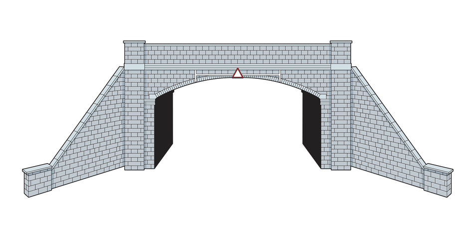 LK12163 Peco Double Track Bridge - Stone