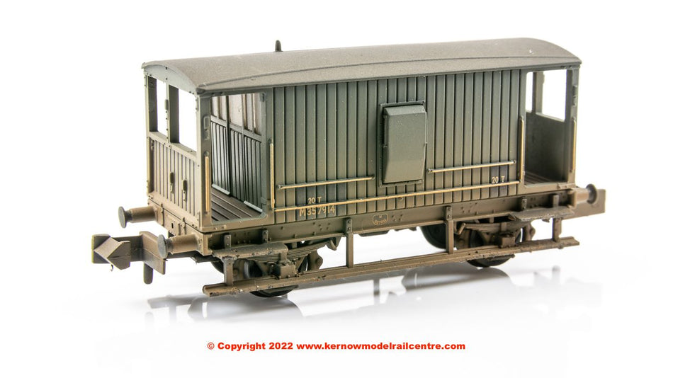 377-754 Graham Farish Midland 20 Ton Brake Van BR Grey
