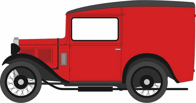 OD76ASV007 Oxford Diecast Austin Seven Van Red